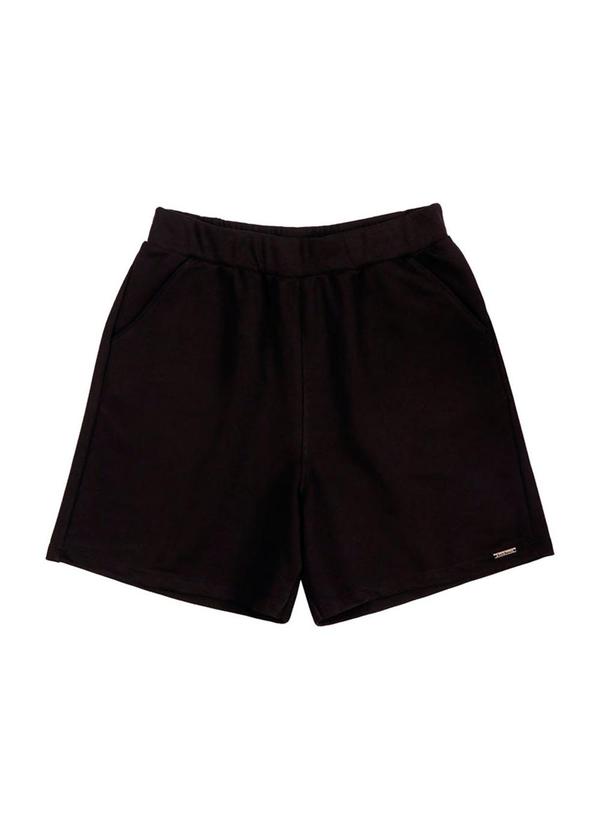 Soft Bonni - Shorts Adulto Moletinho Preto 5