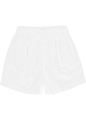 Malwee - Shorts Alfaiaria em Laíse Branco - MALWEE