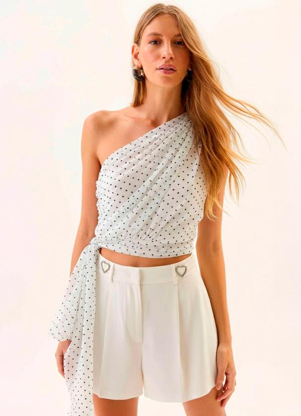 Carlota Costa - Shorts Alfaiataria Branco 2