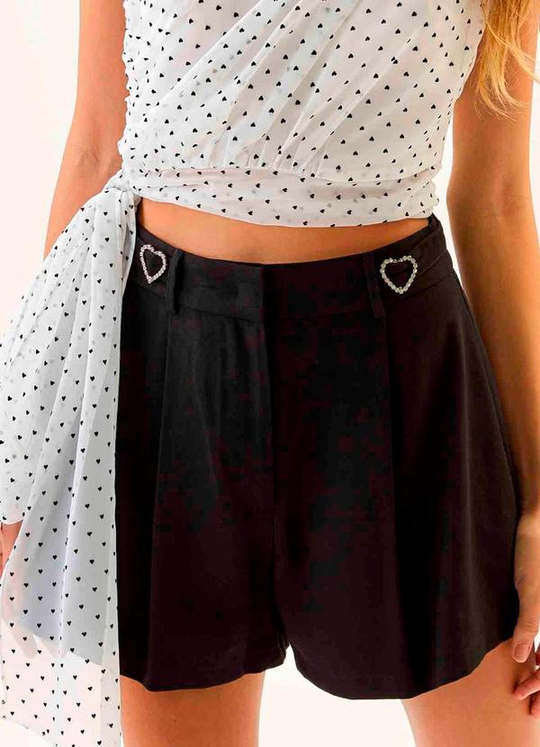 Carlota Costa - Shorts Alfaiataria Preto