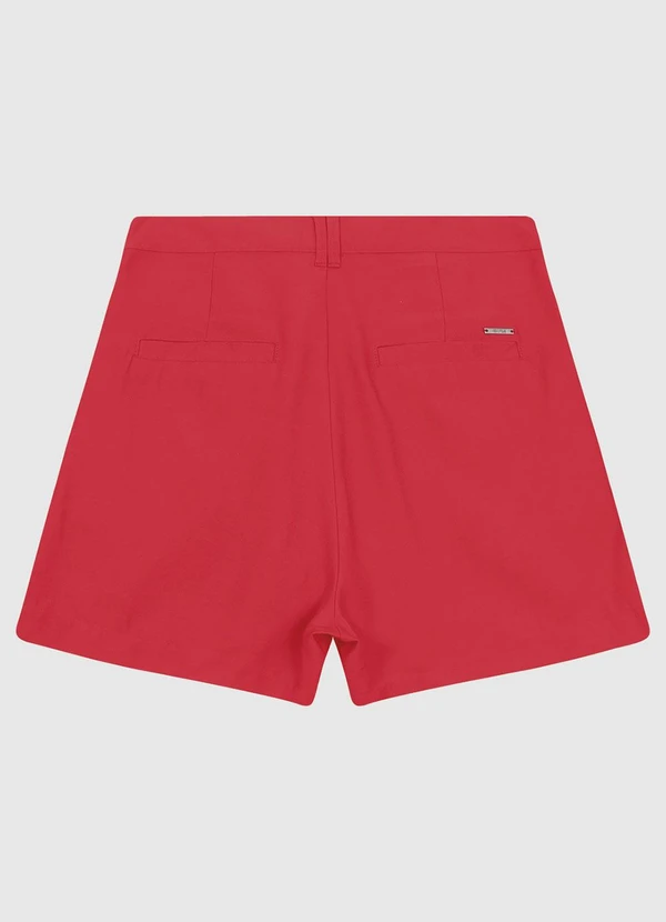 Enfim - Shorts Alfaiataria Vermelho 4
