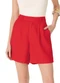 Enfim - Shorts Alfaiataria Vermelho - variação: Vermelho