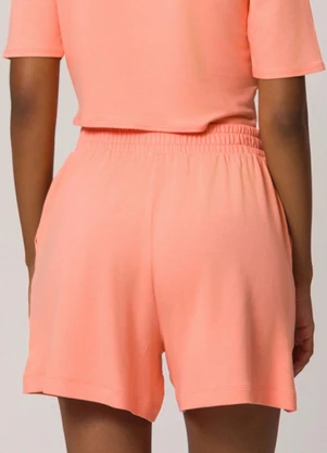 Sofie - Shorts Casual com Amarração Laranja - SOFIE