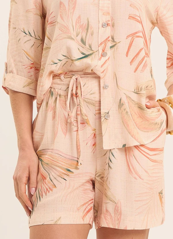 Doce Trama - Shorts Cintura Alta Veraneio Estampado 6