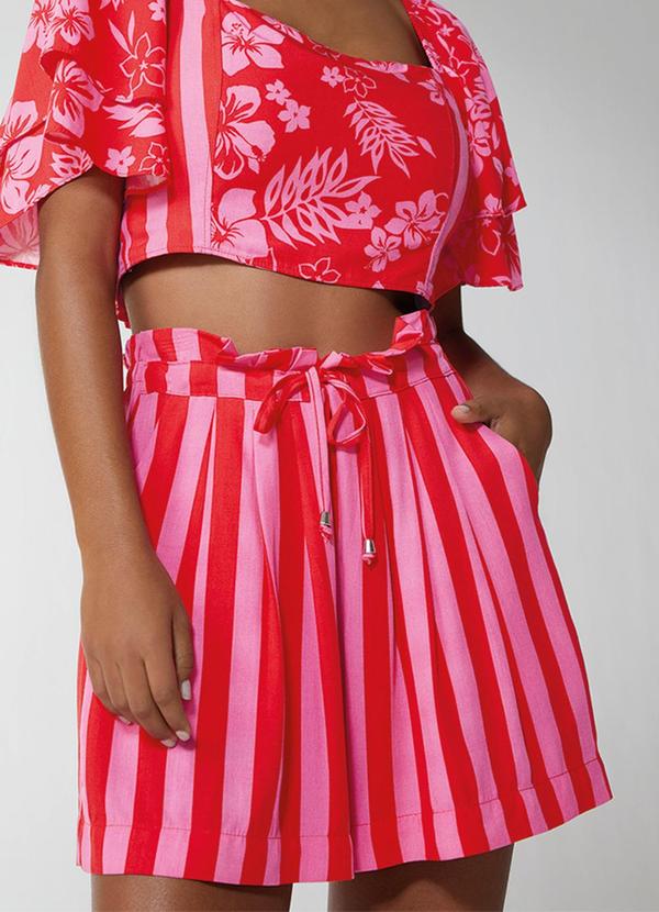 Enfim - Shorts Clochards Feminino Vermelho