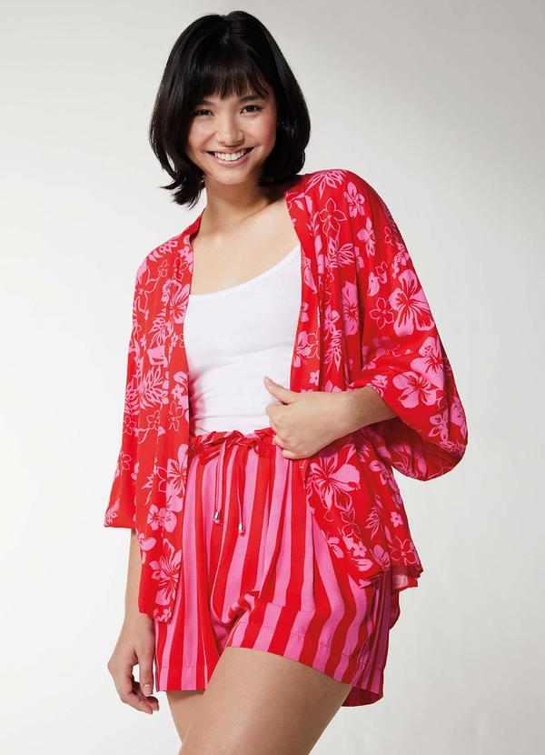 Enfim - Shorts Clochards Feminino Vermelho 2