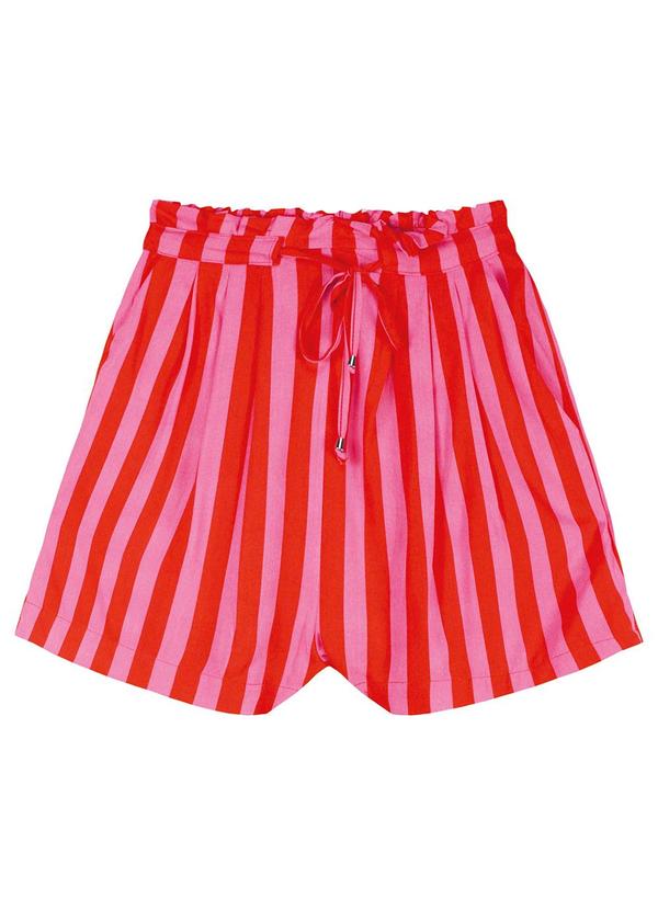 Enfim - Shorts Clochards Feminino Vermelho 3