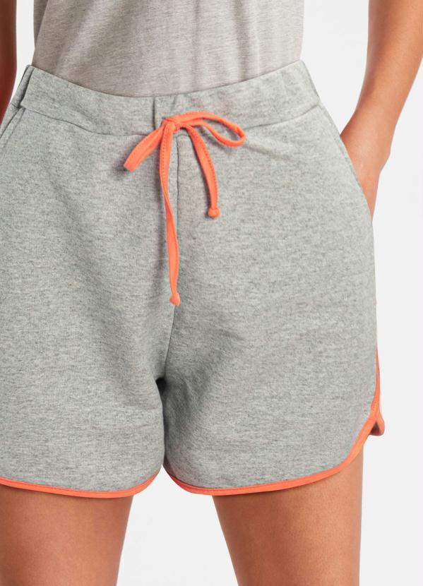 Outlet - Shorts com Amarração Mescla 3