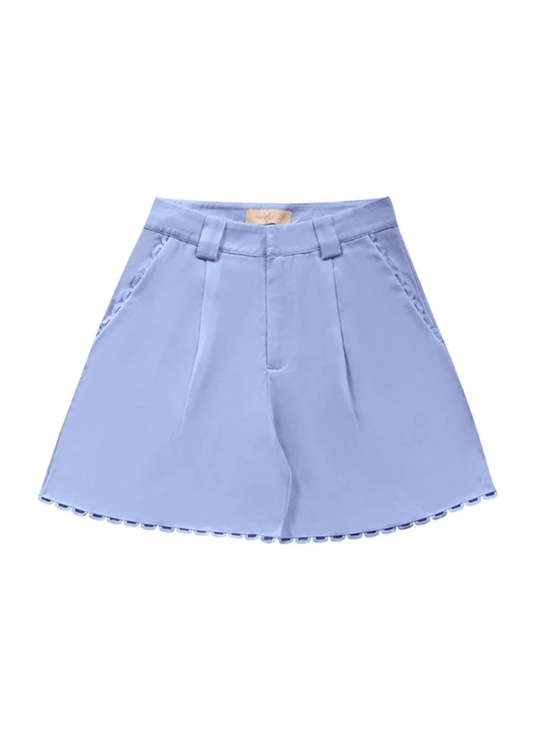 Angel - Shorts Crepe Azul 1