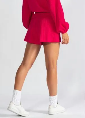 Hering - Shorts Curto de Moletom Rosa - HERING