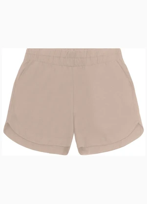 Secret Glam - Shorts Curto Plus Size Bege - SECRET GLAM