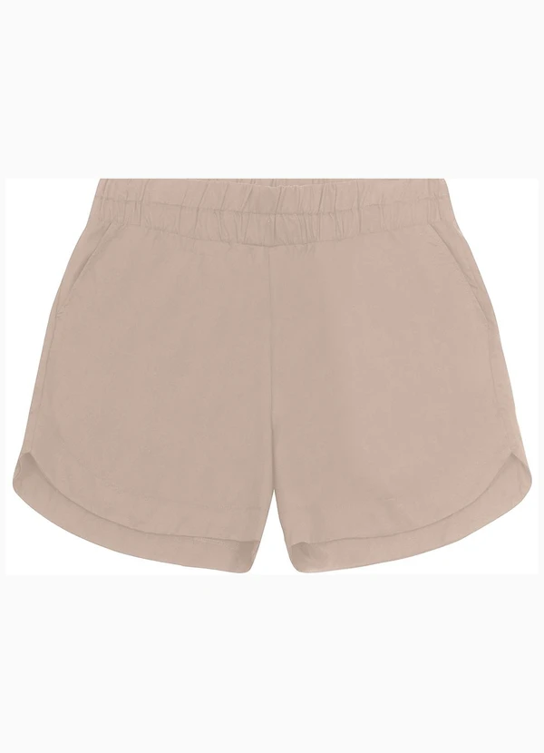 Secret Glam - Shorts Curto Plus Size Bege 1