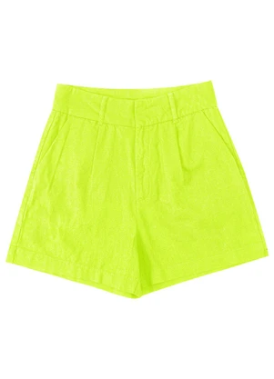 Endless - Shorts de Linho Feminino Verde - ENDLESS