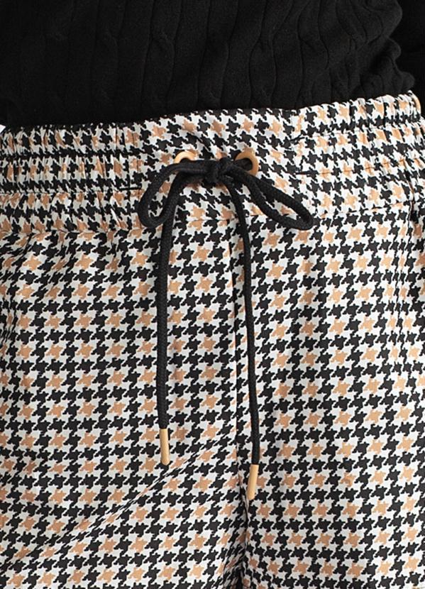 Hering - Shorts de Tactel Estampado Preto 6