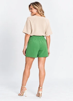 Rovitex - Shorts em Air Flow com Cordão Verde - ROVITEX