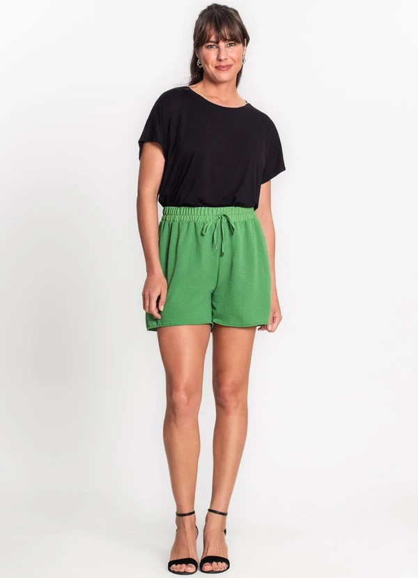 Rovitex - Shorts em Air Flow com Cordão Verde 3