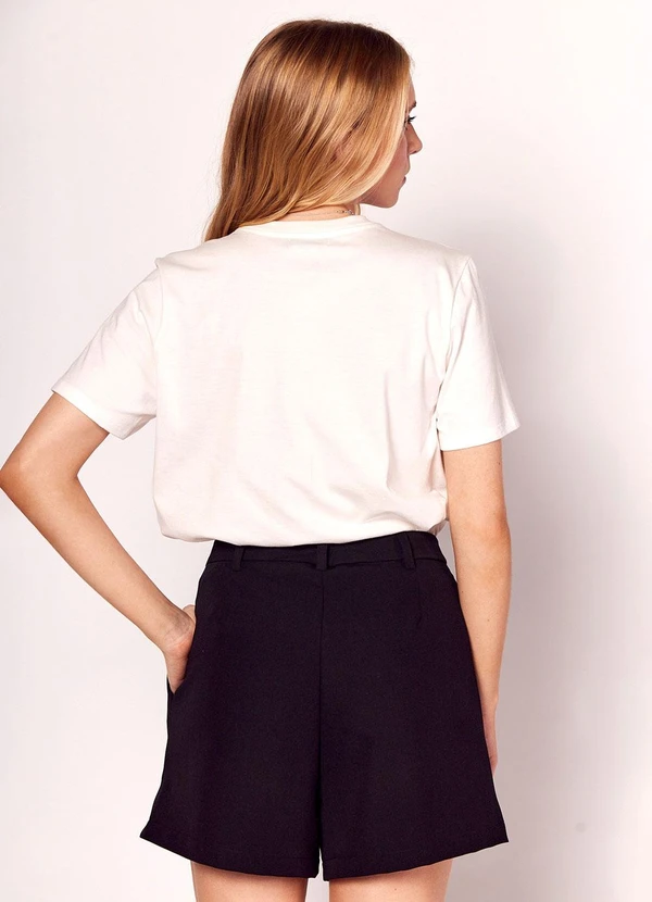 Sofie - Shorts em Alfaiataria Comfy Preto