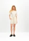 Essendi - Shorts em Malha Texturizada Natural - variação: Natural