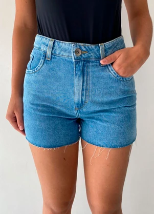 Rafree - Shorts Fem Jeans  Jeans Médio - RAFREE