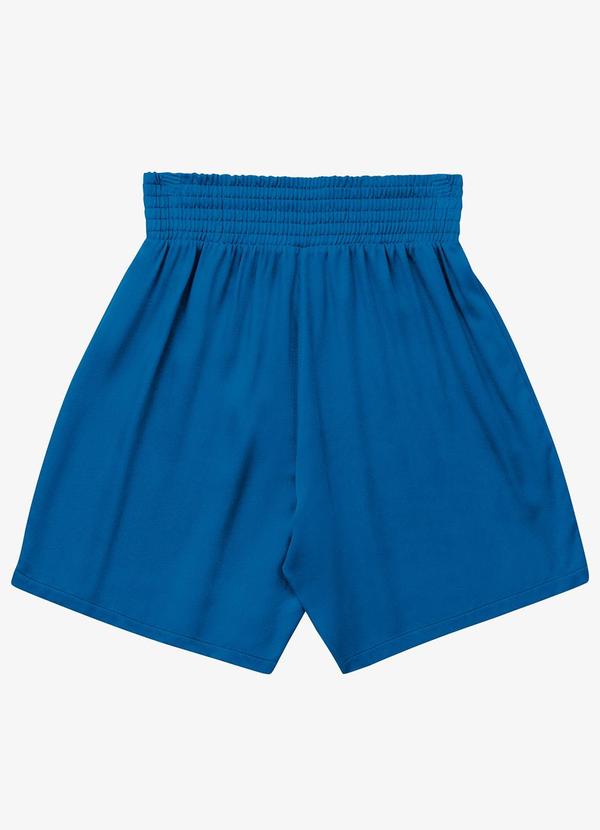 Rovitex - Shorts Feminina Viscose Azul