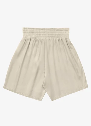 Rovitex - Shorts Feminina Viscose Bege - ROVITEX