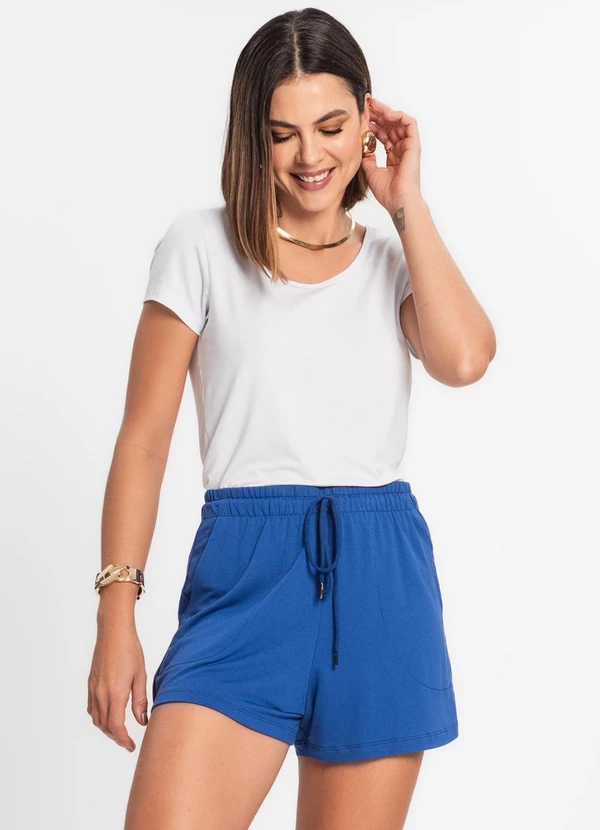 Rovitex - Shorts Feminino Azul 3