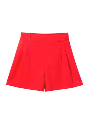 Marialícia - Shorts Feminino Casual Vermelho - MARIALÍCIA