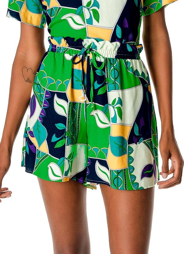 Rovitex - Shorts Feminino Clochard Verde