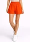 Infinita Cor - Shorts Feminino Cós com Elástico Vermelho - variação: Laranja