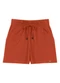 Marialícia - Shorts Feminino de Moletom Marrom - variação: Marrom