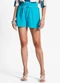 Endless - Shorts Feminino de Poá Light Preto - variação: Azul
