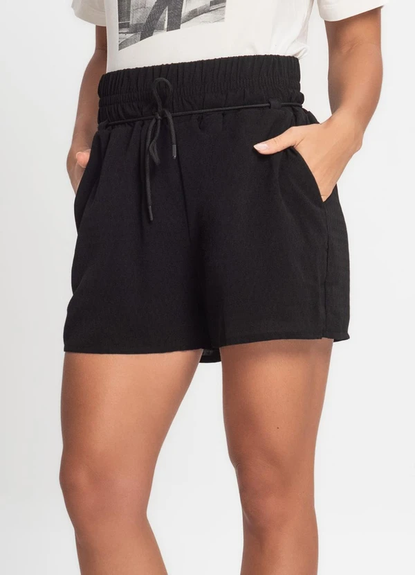 Endless - Shorts Feminino de Poá Light Preto