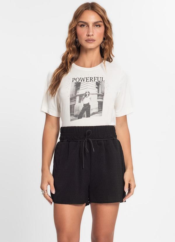 Endless - Shorts Feminino de Poá Light Preto 3