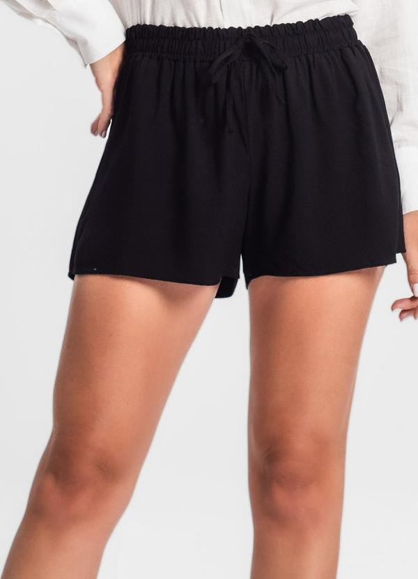 Select - Shorts Feminino de Viscose Preto