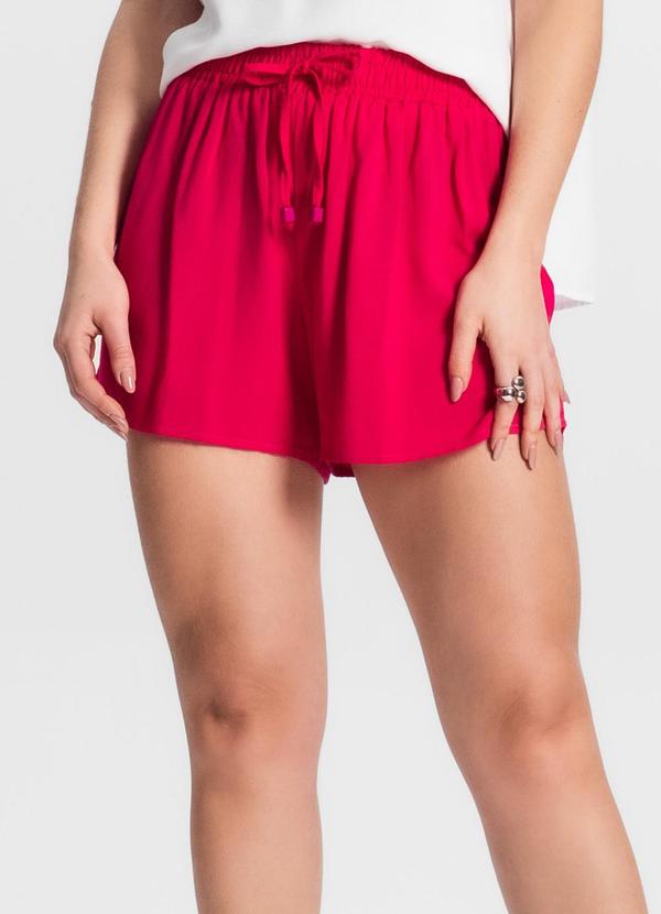 Select - Shorts Feminino de Viscose Rosa