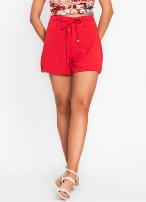 Endless - Shorts Feminino em Air Flow Vermelho - ENDLESS
