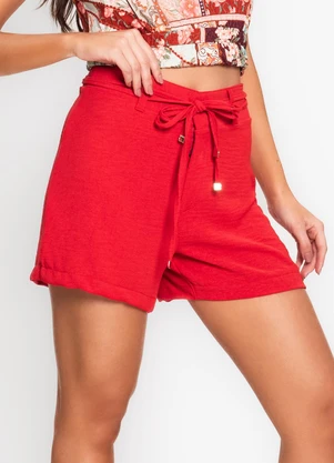 Endless - Shorts Feminino em Air Flow Vermelho - ENDLESS