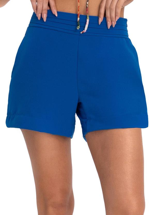 Endless - Shorts Feminino em Crepe Azul