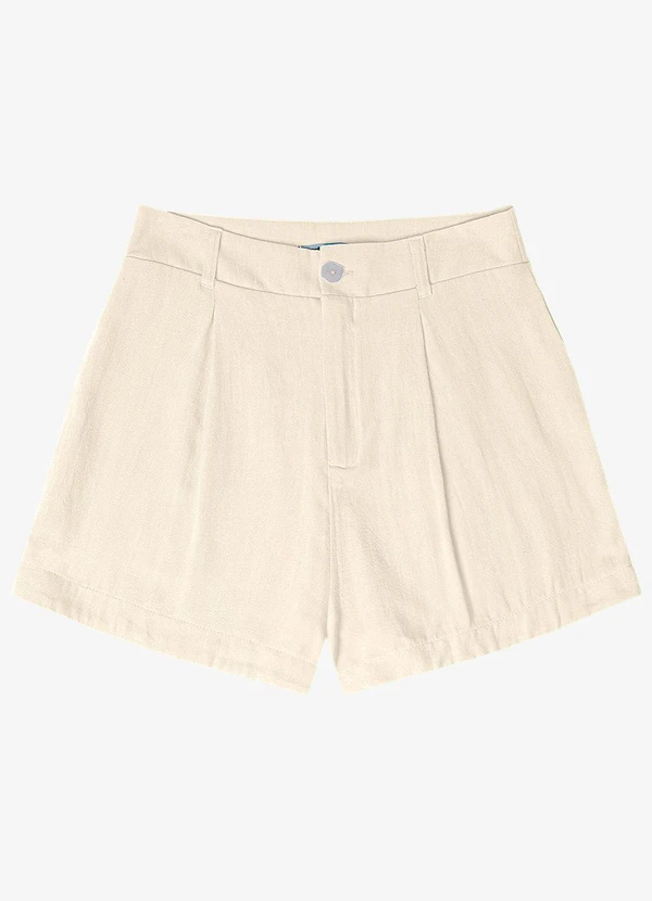 Endless - Shorts Feminino em Linho Bege 6