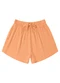 Endless - Shorts Feminino em Linho Preto - variação: Laranja