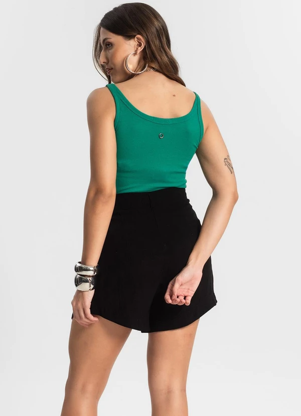 Endless - Shorts Feminino em Linho Preto 4