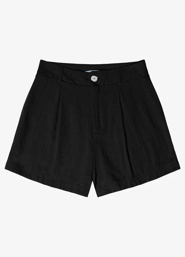 Endless - Shorts Feminino em Linho Preto 6