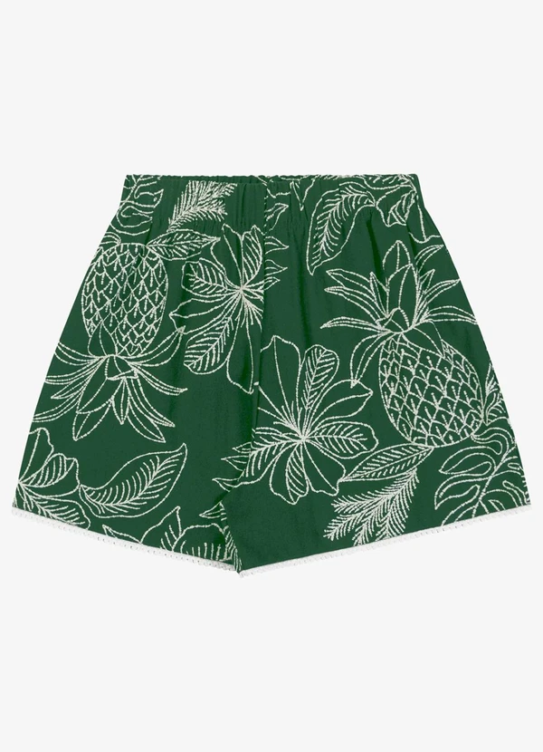 Endless - Shorts Feminino em Linho Verde