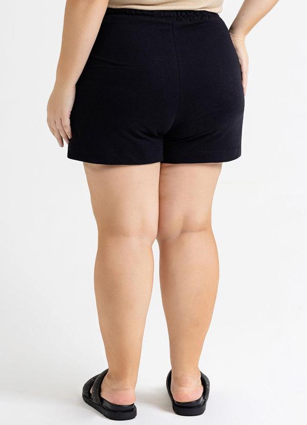 Just Basic - Shorts Feminino em Moletinho Preto 6