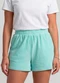 Infinita Cor - Shorts Feminino em Plush Preto - variação: Azul