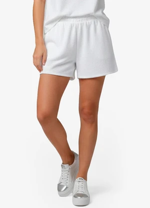 Infinita Cor - Shorts Feminino em Plush Bege - INFINITA COR