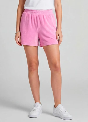 Infinita Cor - Shorts Feminino em Plush Rosa - INFINITA COR