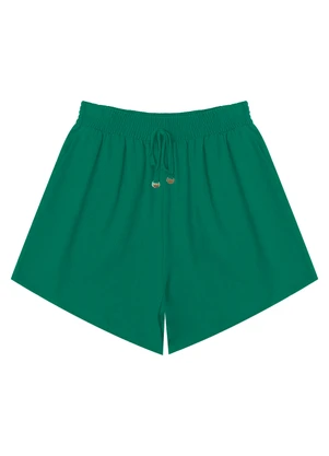 Rovitex - Shorts Feminino em Twill Cey Verde - ROVITEX