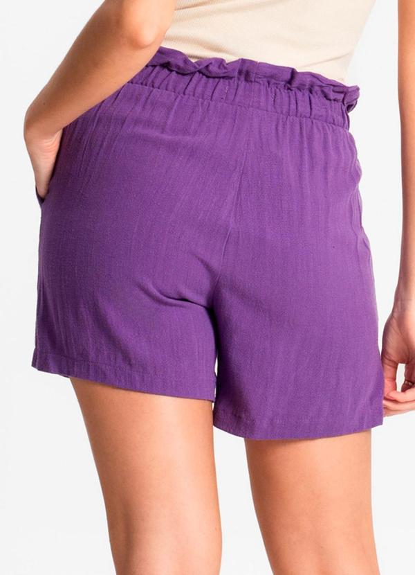 Endless - Shorts Feminino Linho Roxo 2