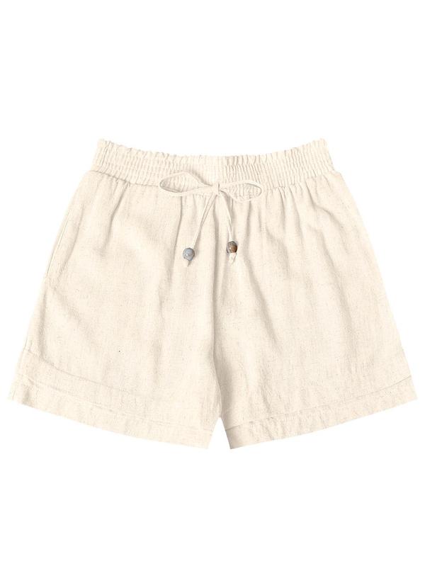 Endless - Shorts Feminino Linho Strong Bege